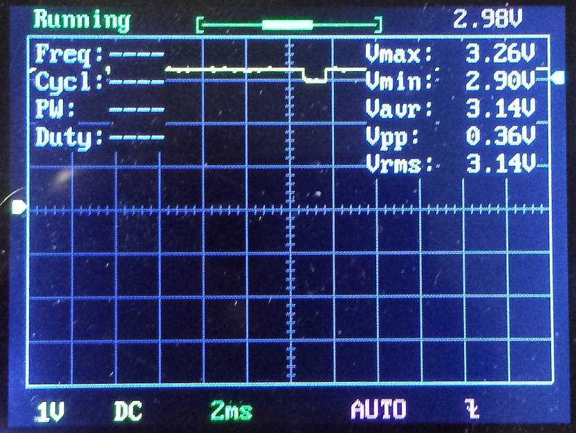 Voltage drop without capacitor